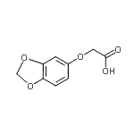 结构式 CAS# 106690-33-9, (1,3-苯并二氧戊环-5-基氧基)乙酸