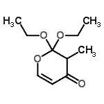 CAS#: 106727-51-9， 2,2-Diethoxy-3-Methyl-2,3-Dihydro-4H-Pyran-4-One