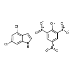 CAS#: 106782-58-5， 2,4,6-Trinitrophenol - 4,6-Dichloro-1H-Indole (1:1)