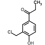 CAS#: 106909-28-8， 1-[3-(Chloromethyl)-4-Hydroxyphenyl]-1-Propanone