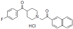 CAS#: 107025-80-9， 2-[4-(4-Fluorobenzoyl)Piperidin-1-Yl]-1-Naphthalen-2-Ylethanone Hydrochloride