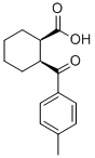 structure of CAS# 107147-13-7, (1R,2S)-2-(4-Methylbenzoyl)Cyclohexane-1-Carboxylate;(1R,2S)-2-[(4-Methylphenyl)-Oxomethyl]-1-Cyclohexanecarboxylate;(1R,2S)-2-(4-Methylphenyl)Carbonylcyclohexane-1-Carboxylate;Zinc01081365