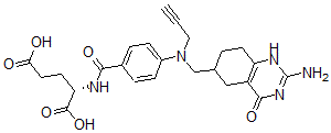 CAS#: 107174-40-3， (2S)-2-[[4-[(2-Amino-4-Oxo-5,6,7,8-Tetrahydro-1H-Quinazolin-6-Yl)Methyl-Prop-2-Ynylamino]Benzoyl]Amino]Pentanedioic Acid