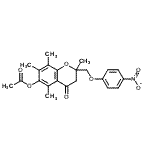 CAS#: 107188-34-1， 2,5,7,8-Tetramethyl-2-[(4-Nitrophenoxy)Methyl]-4-Oxo-3,4-Dihydro-2H-Chromen-6-Yl Acetate
