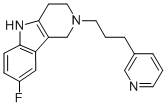 CAS#: 107266-06-8， 8-Fluoro-2-(3-Pyridin-3-Ylpropyl)-1,3,4,5-Tetrahydropyrido[4,3-b]Indole Hydrochloride