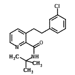 CAS#: 107285-30-3， 3-[2-(3-Chlorophenyl)Ethyl]-N-(2-Methyl-2-Propanyl)-2-Pyridinecarboxamide