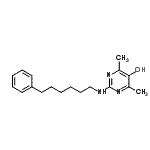 CAS#: 107361-33-1， 4,6-Dimethyl-2-[(6-Phenylhexyl)Amino]-5-Pyrimidinol