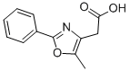 结构式 CAS# 107367-98-6, 2-(5-甲基-2-苯基-1,3-恶唑-4-基)乙酸
