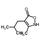 CAS#: 107403-08-7， 4-Isobutyl-3-Methyl-1,2-Oxazol-5(2H)-One