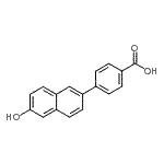 CAS#: 107430-57-9， 4-(6-Hydroxy-2-Naphthyl)Benzoic Acid