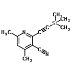 CAS#: 107469-28-3， 4,6-Dimethyl-2-[(Trimethylsilyl)Ethynyl]Nicotinonitrile