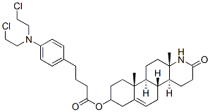 CAS#: 107480-21-7， 3-Hydroxy-13,17-seco-5-androsten-17-oic-13,17-lactam (4-(bis(2-chloroethyl)amino)phenyl)butyrate