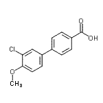 CAS#: 107517-13-5， 4-(3-Chloro-4-Methoxy-Phenyl)Benzoic Acid