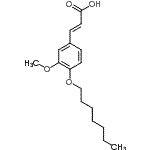 CAS#: 107524-27-6， (2E)-3-[4-(Heptyloxy)-3-Methoxyphenyl]Acrylic Acid