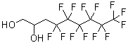 structure of CAS# 107650-06-6, 4,4,5,5,6,6,7,7,8,8,9,9,9-Tridecafluoro-1,2-Nonanediol;1,1,2,3,3-Pentahydroperfluorononane-1,2-diol;1H,1H,2H,3H,3H-Perfluorononane-1,2-diol;1H,1H,2H,3H,3H-Perfluorononane-1,2-diol 97%