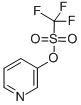 structure of CAS# 107658-27-5, 1,1,1-Trifluoro-Methanesulfonic Acid 3-Pyridinyl Ester;Trifluoromethanesulfonic Acid 3-Pyridyl Ester 3-Pyridyl Triflate;1,1,1-Trifluoro-Methanesulfonic Acid 3-Pyridinyl Ester;3-Trifluoromethanesulfonyloxypyridine