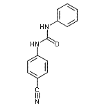结构式 CAS# 107676-58-4, 1-(4-氰基苯基)-3-苯基脲