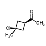CAS#: 107693-35-6， 1-(cis-3-Chloro-3-Methylcyclobutyl)Ethanone