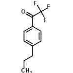 structure of CAS# 107713-67-7, 2,2,2-Trifluoro-1-(4-Propylphenyl)Ethanone;4'-n-Propyl-2,2,2-trifluoroacetophenone;ZINC02378557