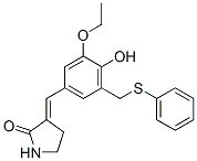 CAS#: 107788-14-7， (3E)-3-[[3-Ethoxy-4-Hydroxy-5-(Phenylsulfanylmethyl)Phenyl]Methylidene]Pyrrolidin-2-One