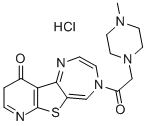 CAS#: 107831-45-8， 4,9-Dihydro-4-((4-Methyl-1-Piperazinyl)Acetyl)-1OH-Pyrido(3,2-d)Thieno(3,2-e)(1,4)-Diazepin-10-One Monohydrochloride
