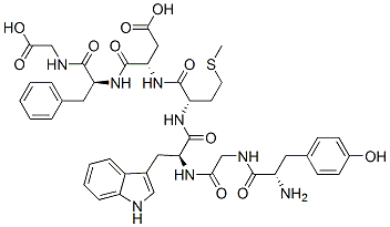 CAS#: 108093-87-4， (3S)-3-[[(2S)-2-[[(2S)-2-[[2-[[(2S)-2-Amino-3-(4-Hydroxyphenyl)Propanoyl]Amino]Acetyl]Amino]-3-(1H-Indol-3-Yl)Propanoyl]Amino]-4-Methylsulfanylbutanoyl]Amino]-4-[[(2S)-1-(Carboxymethylamino)-1-Oxo-3-Phenylpropan-2-Yl]Amino]-4-Oxobutanoic Acid
