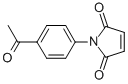 structure of CAS# 1082-85-5, 1-(4-Acetylphenyl)-1H-Pyrrole-2,5-Dione;1-(4-Acetylphenyl)-3-Pyrroline-2,5-Quinone;1-(4-Ethanoylphenyl)Pyrrole-2,5-Dione;Cbmicro_026329
