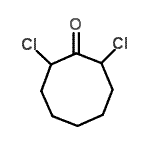 结构式 CAS# 108249-93-0, 2,8-二氯环辛酮