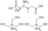 结构式 CAS# 108321-17-1, 肌氨酸磷酸酯二(三羟甲基甲胺)盐