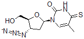 CAS 登录号：108441-45-8， 1-[(2R,4S,5S)-4-叠氮基-5-(羟基甲基)四氢呋喃-2-基]-5-甲基-4-巯基嘧啶-2-酮