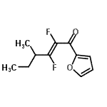 CAS#: 108615-80-1， (2E)-2,3-Difluoro-1-(2-Furyl)-4-Methyl-2-Hexen-1-One