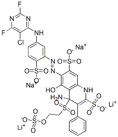 CAS#: 108624-00-6， Dilithium Disodium (3Z)-5-Amino-3-[[5-[(5-Chloro-2,6-Difluoropyrimidin-4-Yl)Amino]-2-Sulfonatophenyl]Hydrazinylidene]-4-Oxo-6-[4-(2-Sulfonatooxyethylsulfonyl)Phenyl]Diazenylnaphthalene-2,7-Disulfonate