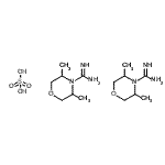 CAS 登录号:108641-45-8, 3,5-二甲基-4-吗啉甲脒硫酸盐(2:1)