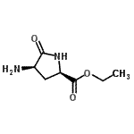 CAS 登录号：108648-44-8， 乙基(4R)-4-氨基-5-氧代-D-脯氨酸酯