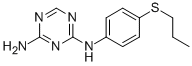 CAS#: 1087-33-8， N-(4-Propylsulfanylphenyl)-1,3,5-Triazine-2,4-Diamine