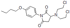 CAS#: 108708-01-6， 3-[Bis(2-Chloroethyl)Amino]-1-(4-Butoxyphenyl)Pyrrolidine-2,5-Dione