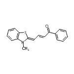 CAS#: 108717-10-8， (2E,4Z)-4-(3-Methyl-1,3-Benzothiazol-2(3H)-Ylidene)-1-Phenyl-2-Buten-1-One