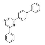 CAS 登录号:108775-05-9, 5-苯基-3-(5-苯基-2-吡啶基)-1,2,4-三嗪