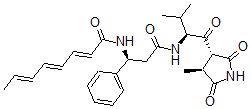 CAS#: 108868-95-7， (2E,4E,6E)-N-[(1S)-3-[[(2S)-3-Methyl-1-[(3R,4S)-4-Methyl-2,5-Dioxopyrrolidin-3-Yl]-1-Oxobutan-2-Yl]Amino]-3-Oxo-1-Phenylpropyl]Octa-2,4,6-Trienamide
