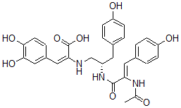 CAS#: 108890-90-0， (E)-2-[[(2S)-2-[[(Z)-2-Acetamido-3-(4-Hydroxyphenyl)Prop-2-Enoyl]Amino]-3-(4-Hydroxyphenyl)Propyl]Amino]-3-(3,4-Dihydroxyphenyl)Prop-2-Enoic Acid