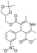 CAS#: 108914-31-4， 1,4-Dihydro-2,6-Dimethyl-4-(3-Nitrophenyl)-3,5-Pyridinedicarboxylic acid 3-[(2,2-Dimethyl-1,3-Dioxolan-4-Yl)Methyl] 5-Methyl Ester