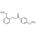 结构式 CAS# 109089-84-1, 3-(2-甲氧基苯基)-1-(4-甲氧基苯基)-1-丙酮