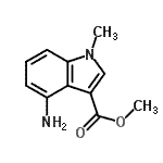 CAS#: 109175-12-4， Methyl 4-Amino-1-Methyl-1H-Indole-3-Carboxylate