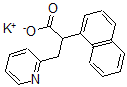 CAS 登录号：1092-01-9， 2-萘-1-基-3-吡啶-2-基丙酸钾