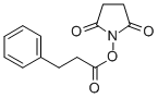 structure of CAS# 109318-10-7, Benzenepropanoic Acid 2,5-Dioxo-1-Pyrrolidinyl Ester;1-(1-Oxo-3-Phenylpropoxy)-2,5-Pyrrolidinedione;HYDROCINNAMIC ACID N-HYDROXYSUCCINIMIDE ESTER;Dihydrocinnamicacidnhs