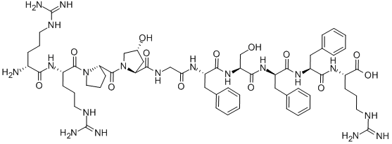 CAS#: 109333-26-8， Arginyl-hydroxyprolyl(3)-phenylalanine(7)-Bradykinin