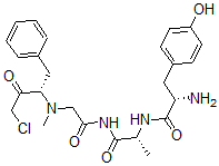 CAS#: 109377-04-0， (2S)-2-Amino-N-[(2R)-1-[[2-[[(2S)-4-Chloro-3-Oxo-1-Phenylbutan-2-Yl]-Methylamino]Acetyl]Amino]-1-Oxopropan-2-Yl]-3-(4-Hydroxyphenyl)Propanamide