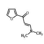 结构式 CAS# 109482-86-2, (2E)-3-(二甲基氨基)-1-(2-呋喃基)-2-丙烯-1-酮