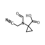 CAS#: 109577-89-1， 1-[(Cyanomethyl)(Formyl)Amino]Cyclopropanecarboxylic Acid
