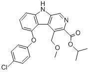 CAS#: 109623-97-4， 5-(4-Chlorophenoxy)-4-(Methoxymethyl)-9H-Pyrido[3,4-b]Indole-3-Carboxylicacid 1-Methylethyl Ester